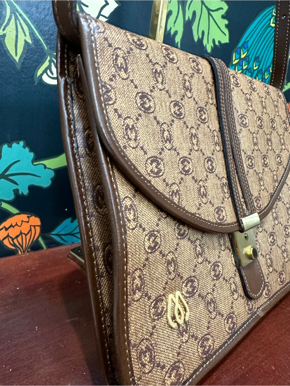 Vintage Morabito Paris Monogram Canvas Shoulder Bag | France 70s | Vendôme Logo - Picture 7 of 12